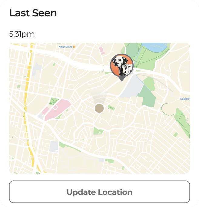 Last seen at 5:31pm, on a map